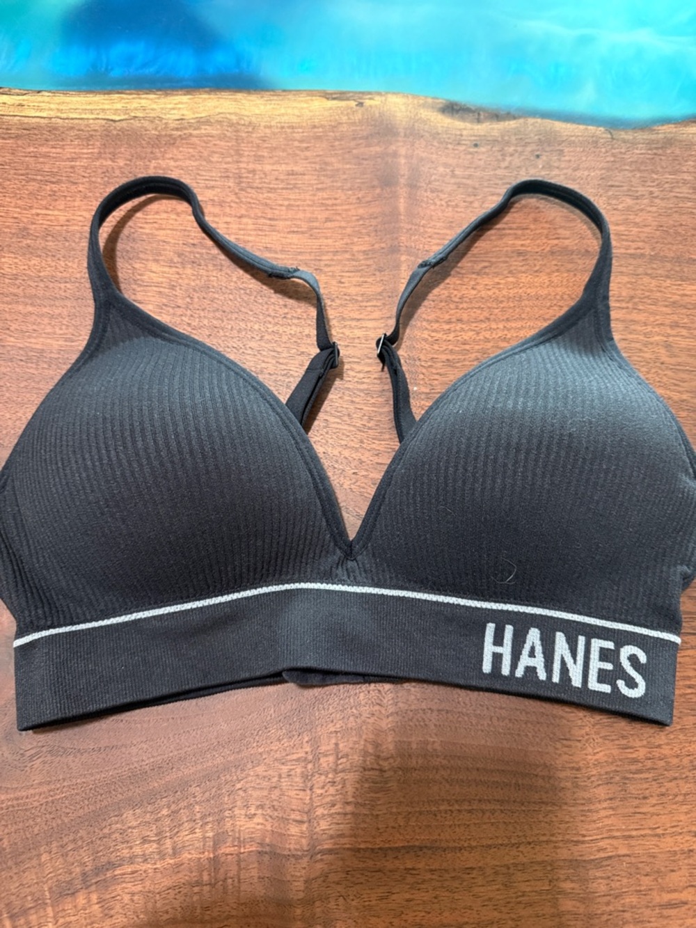 Hanes Black Wireless Comfort Bra